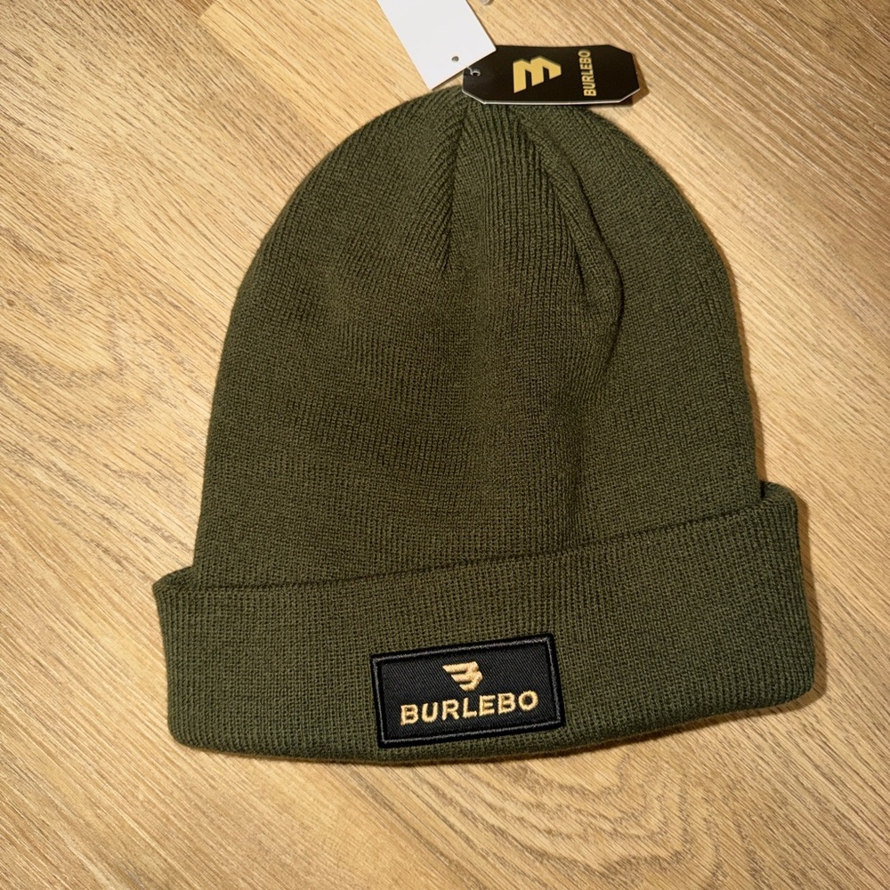 BURLEBO Forest Green Knit Beanie